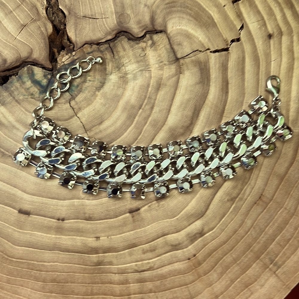 Silver Tone Cuff Bracelet